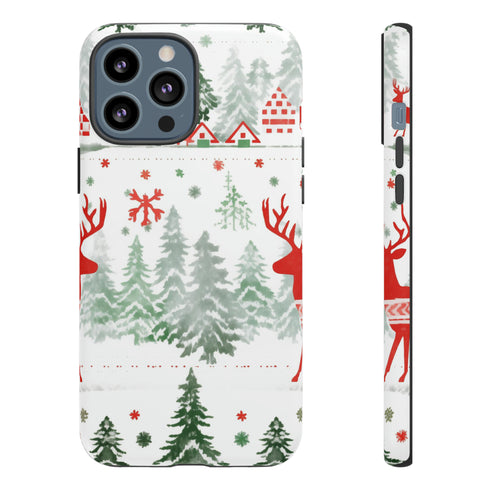 Nordic Christmas Print - Impact Resistant Phone Case iPhone 13 Pro Max Matte